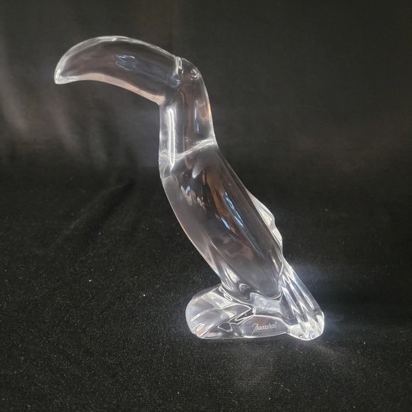 Baccarat Fine Crystal France Toucan Figurine Figure Sculpture No Box Singed - Picture 1 of 11